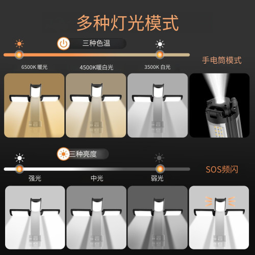 新款led氛圍露營燈可單獨拆卸可攜式帳篷燈戶外充電應急野營燈