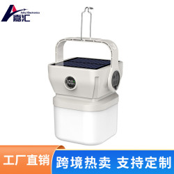 太陽能露營燈長續航戶外可攜式擺攤家用照明應急燈可充電帳篷野營燈