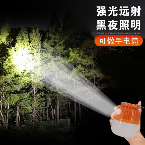 野外露營燈太陽能可充電式超長續航帳篷燈停電應急戶外野營地攤燈