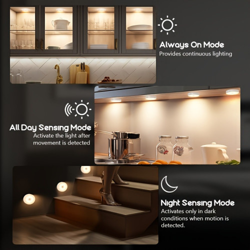 6pcs/Box usb Charging Indoor Lighting Intelligent Induction