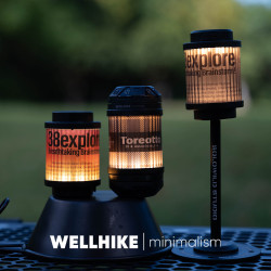 WELLHIKE戶外迷你夕照燈野營帳篷照明小巧可攜式氛圍幸運轉盤20燈