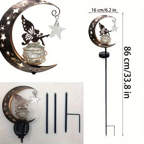 1PC Garden Solar Light, Outdoor Decoration, Moon Fairy