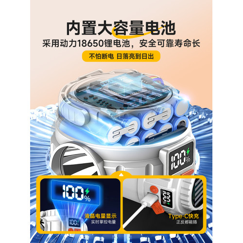 露營充電太陽能戶外超長續航夜市照明燈擺攤地攤帳篷停電應急家用