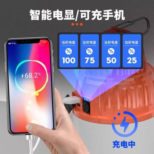 太陽能露營燈充電超長續航戶外帳篷燈氛圍應急燈掛燈野營夜市擺攤