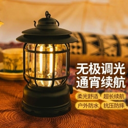 露營燈戶外復古馬燈超長續航野營燈擺攤氛圍燈充電照明帳篷燈桌面