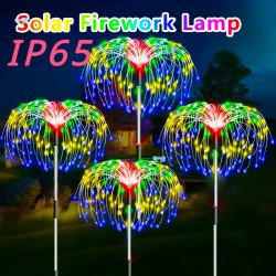 8 Pack Solar Firework Stake Lights, Outdoor Garden Decor,
