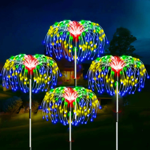 8 Pack Solar Firework Stake Lights, Outdoor Garden Decor,