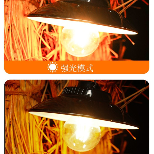 復古戶外露營燈氛圍感照明超長續航野營帳篷天幕營地充電led掛燈