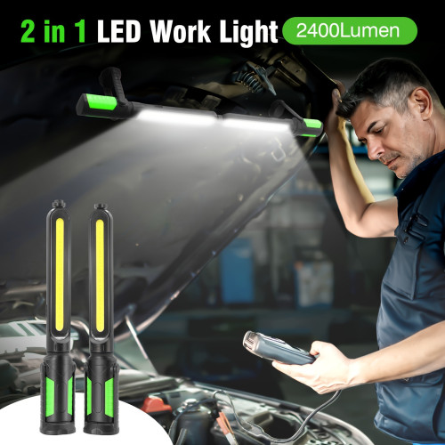 2025新款2合1可充電led工作燈可調式無線