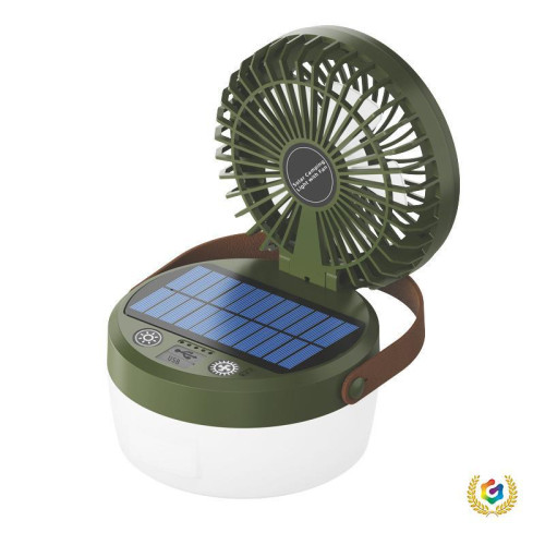 ✬露營燈戶外太陽能風扇燈多功能折疊營地燈帳篷燈充電燈山地野營