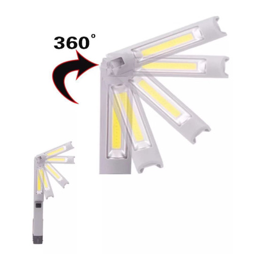 新款4合1新款COB工作燈 USB充電燈360度旋轉工作燈帶磁鐵書桌燈