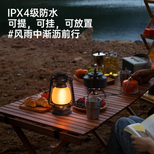 露營燈手提復古馬燈充電戶外爬山擺攤夜市提燈帳篷營地氛圍小夜燈