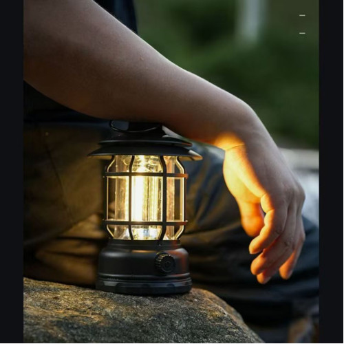 戶外露營復古馬燈續航充電照明超長營地野營可充電帳篷氛圍掛