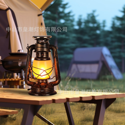 太陽能馬燈夜燈戶外燈庭院家用花園照明應急掛燈戶外露營復古馬燈