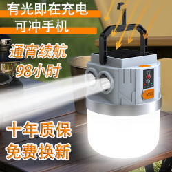 露營燈可太陽能充電超長續航帳篷燈應急燈夜市擺攤燈充電式照明燈