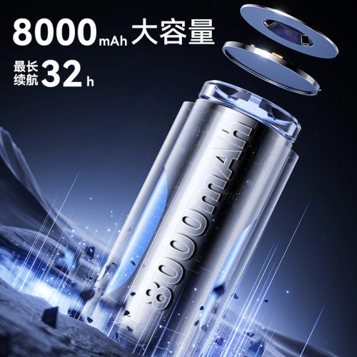 Blackdog黑狗戶外新款隨身風扇燈可攜式夾腰消暑降溫神器長續航