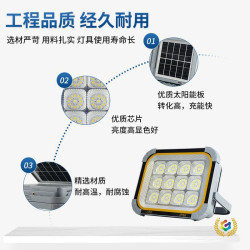 ➢戶外夜市充電照明燈 超長續航帳篷氛圍地攤野營太陽能擺攤露營
