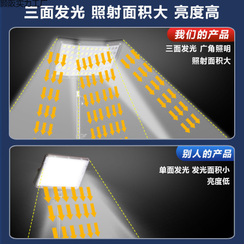 多檔調光三面發光擺攤充電led燈地攤移動戶外照明燈強光支架停