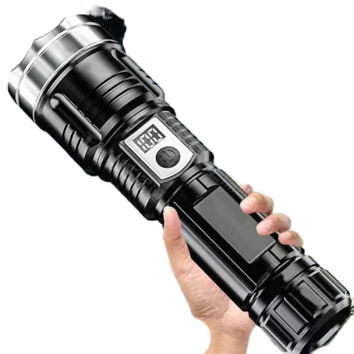 特種兵P900強光手電筒可攜式充電超亮戶外變焦霧氣燈遠射聚光led燈