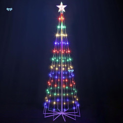 6' Multicolor LED Animated Outdoor Christmas Tree Lightshow
