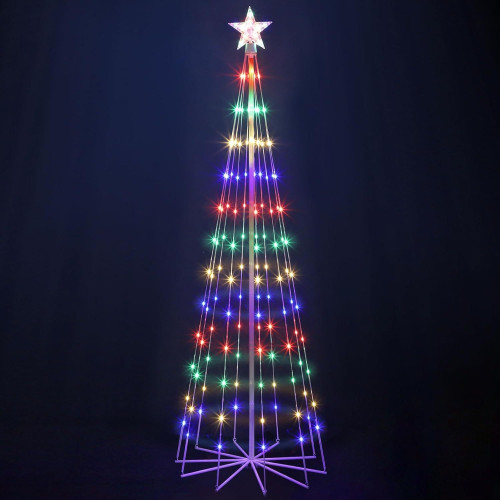 6' Multicolor LED Animated Outdoor Christmas Tree Lightshow