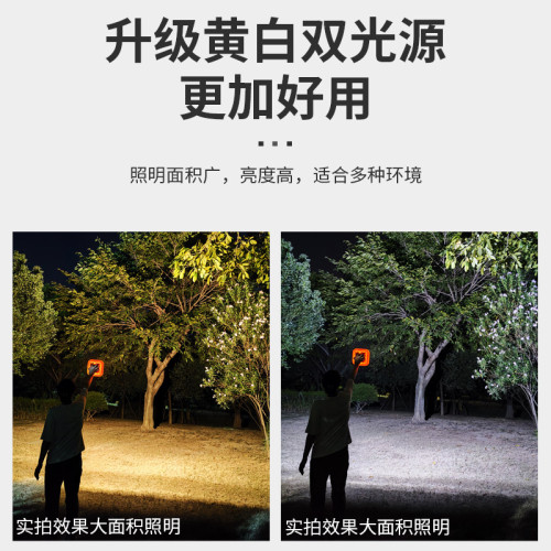 磁鐵吸充電照明燈戶外露營燈工作燈箱貨車快遞三輪車廂燈移動掛燈