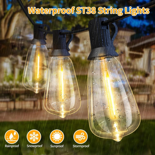Shatterproof LED Outdoor String Lights Weather Resistant3