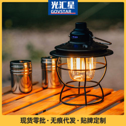 戶外露營燈 LED燈野營燈氛圍燈帳篷燈氛圍馬燈可充電營地帳篷掛燈