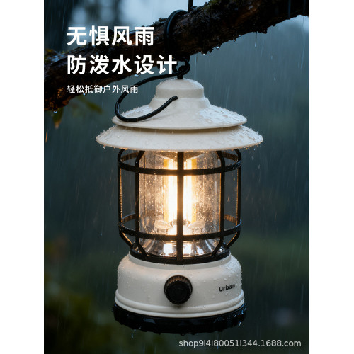 露營氛圍超長野營續航野營地帳篷復古照明馬燈充電掛式提可充電