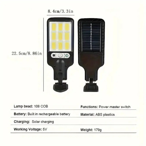 1PC solar street light, LED wall light with remote control,