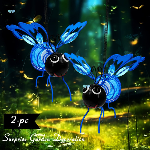 2 Pack Solar Powered Metal Butterfly Garden Lights, LED