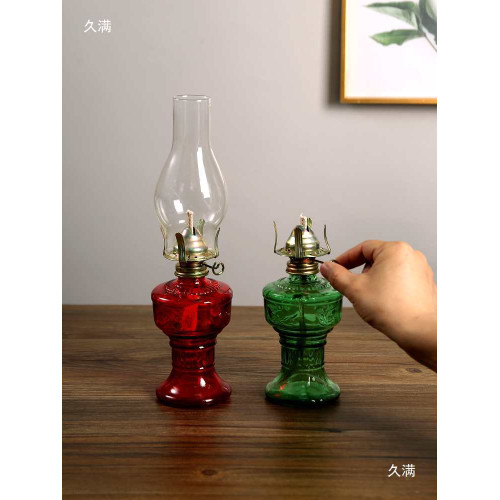 復古玻璃罩煤油燈用洋油燈攝影婚禮背景道具裝飾品酒吧老式擺件