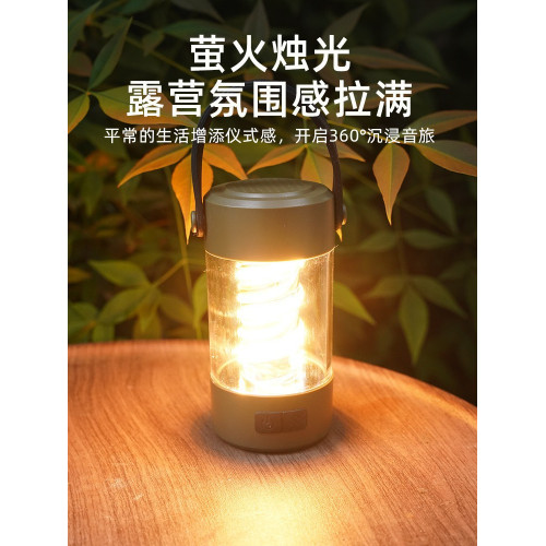 爆款多功能LED照明氛圍燈藍牙音箱夜燈便捷式三角支架露營燈