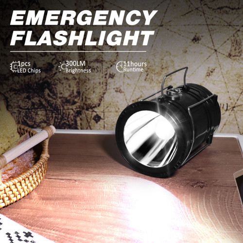 4 Pack Solar Camping Lantern, Collapsible LED Solar USB