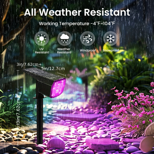 4PCS Outdoor Solar Spot Lights for Lighting Decorative