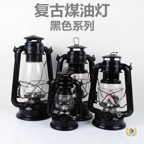 ✬黑色系列復古煤油燈馬燈桅燈手提馬燈戶外照明營地燈裝飾燈露營