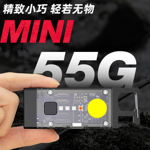 新款多功能高亮USB迷你鑰匙釦燈COB工作燈太陽能應急戶外露營