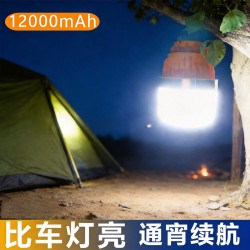 100WLED充電燈泡球泡擺攤夜市燈長續航特亮戶外家用停電應急燈