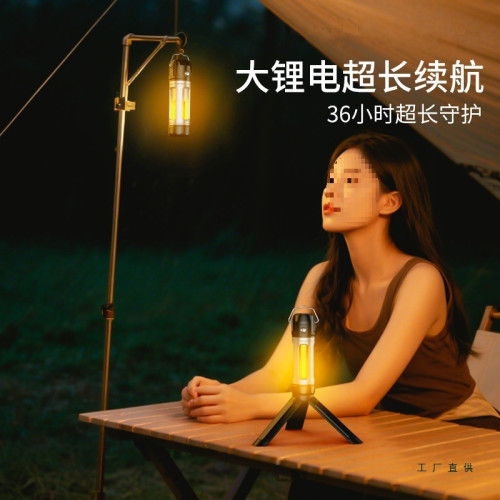戶外露營照明燈充電超長續航帳篷氛圍野營燈可攜式led掛式手電筒