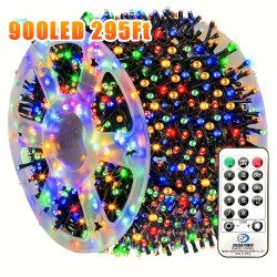 900 LED 295FT Outdoor Christmas String Lights, Plug in