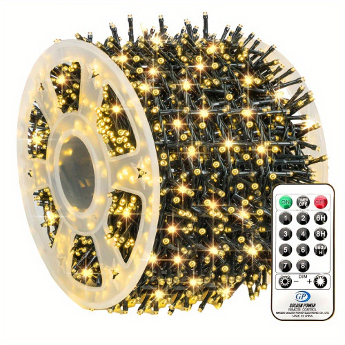900 LED 295FT Outdoor Christmas String Lights, Plug in