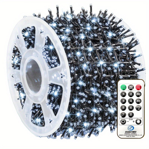 900 LED 295FT Outdoor Christmas String Lights, Plug in