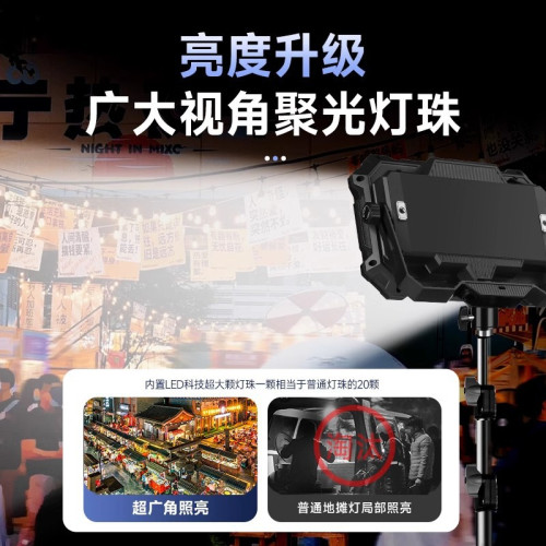 充電式照明燈擺攤夜市燈戶外LED露營燈超長續航地攤燈停電應急燈