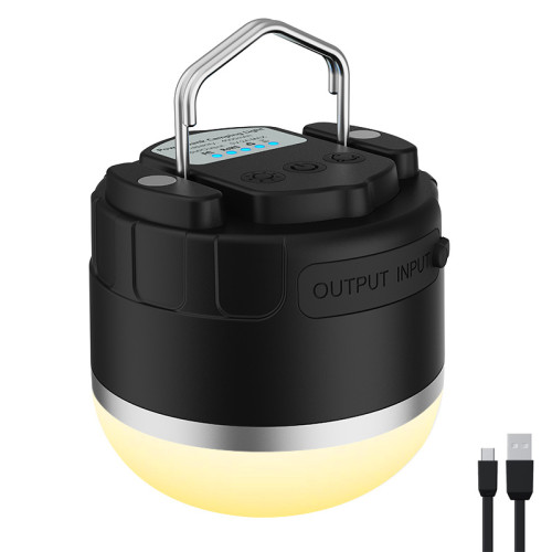 磁吸野營照明防水營地燈戶外露營燈多功能USB充電帳篷燈led應急燈