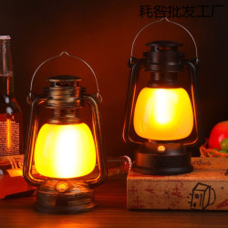 露營燈手提復古馬燈充電戶外爬山擺攤夜市提燈帳篷營地氛圍小夜燈
