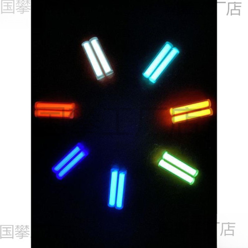 玻璃夜光琯代替氚氣琯 類似自發光 edc指尖陀螺戶外刀 吊墜