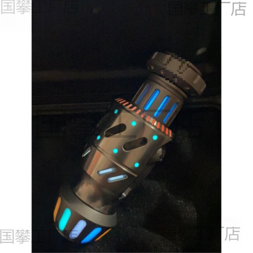 玻璃夜光琯代替氚氣琯 類似自發光 edc指尖陀螺戶外刀 吊墜