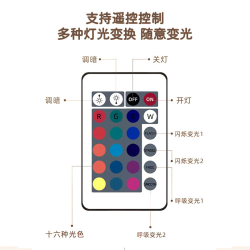 水波紋極光星空頂氛圍燈投影燈情調感臥室床頭小夜燈房間浪漫網紅
