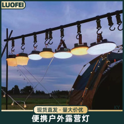 可攜式露營燈戶外照明大光源充電續航長應急野營燈營地燈帳篷燈遙控