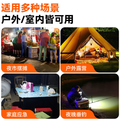 家用停電應急照明燈戶外露營夜市擺攤燈led節能可充電掛燈強光